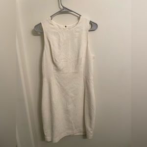 H&M white patterned dress size 12